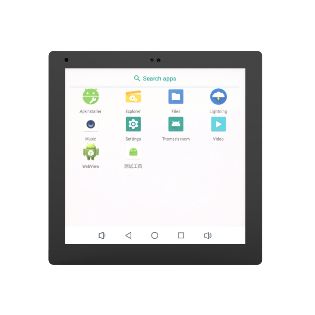 M4P series 4-inch wall-mounted touch panel, shared front view