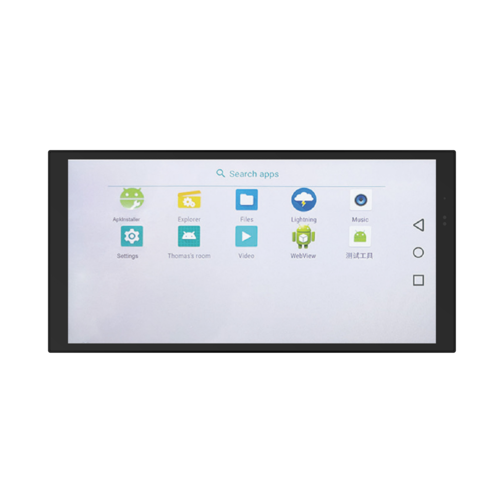 T7 series 7-inch slim metal-frame touch panel, shared front view