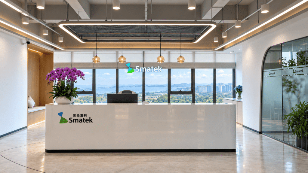 Smatek new Shenzhen office front desk